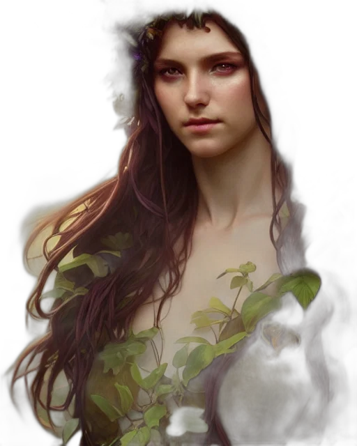 face, crown, fantasy art, photorealistic transparent PNG cut-out