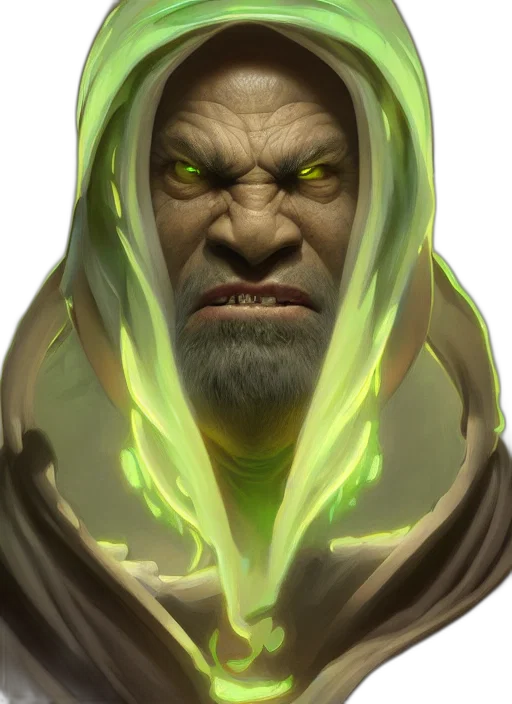 face, mask, staff, creature transparent PNG cut-out
