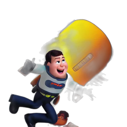 staff, robot, jacket, umbrella transparent PNG cut-out