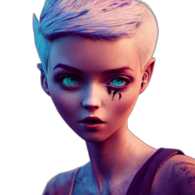 face, robot, creature, concept art transparent PNG cut-out