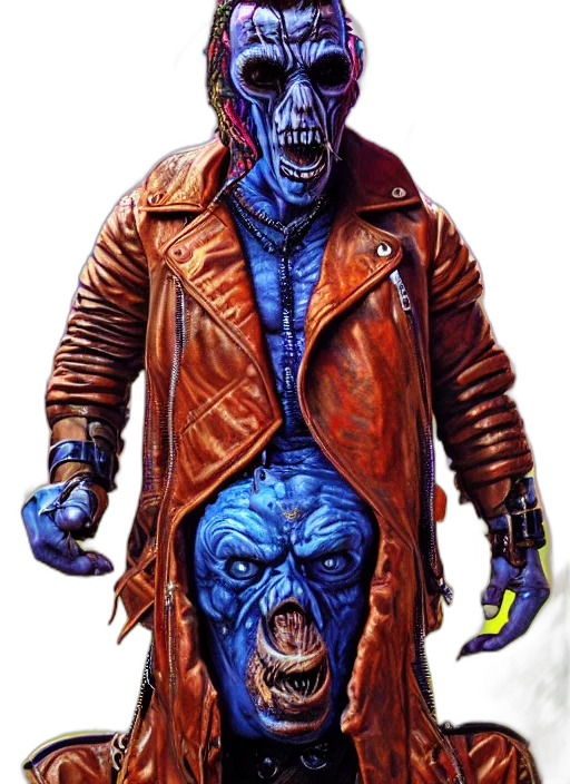 jacket, mask, creature, concept art transparent PNG cut-out
