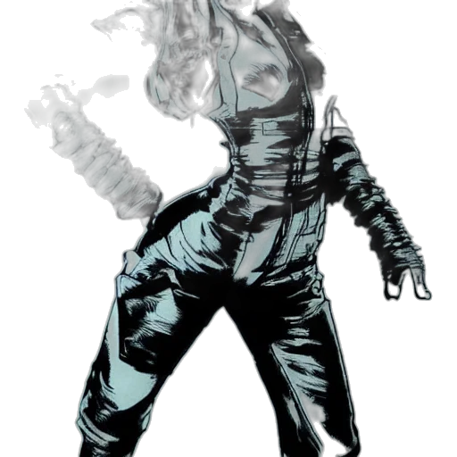 jacket, mask, robot, comic book art transparent PNG cut-out