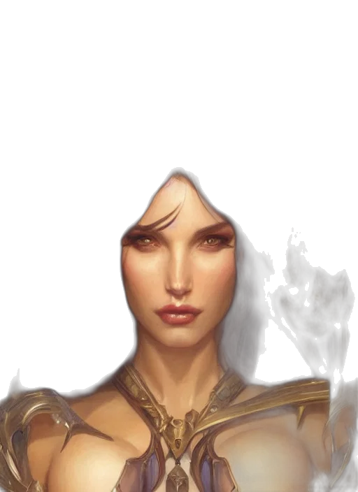 face, staff, crown, jewelry transparent PNG cut-out