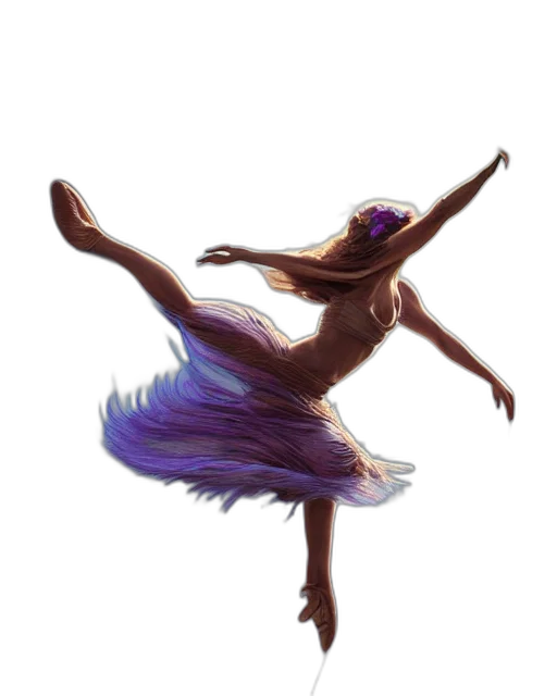 dress, hair, staff, fantasy art transparent PNG cut-out