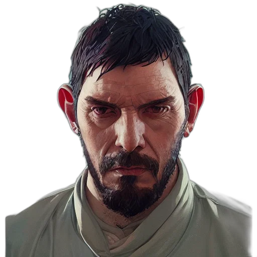 face, staff, photorealistic, concept art transparent PNG cut-out