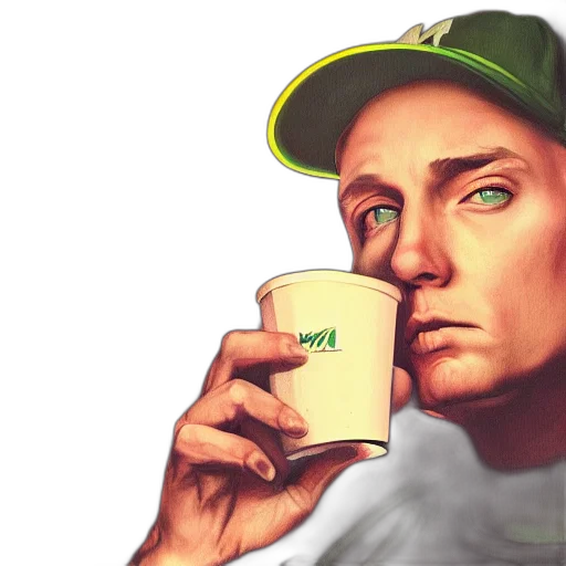 face, hat, photorealistic, pixel art transparent PNG cut-out