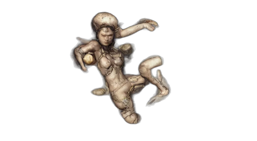 creature, face, hair, robot transparent PNG cut-out