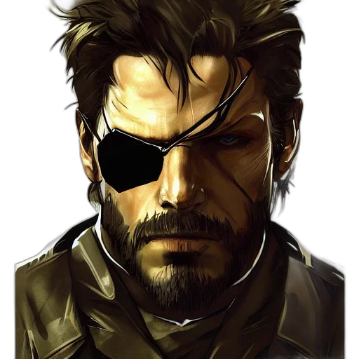 face, mask, weapon, comic book art transparent PNG cut-out