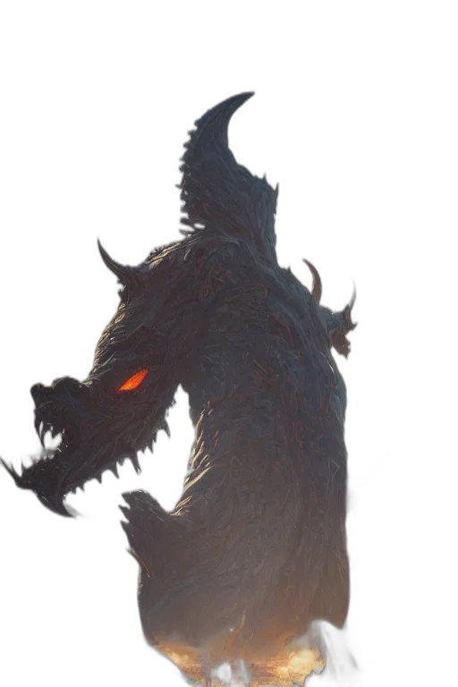 dragon, creature, animal, staff transparent PNG cut-out