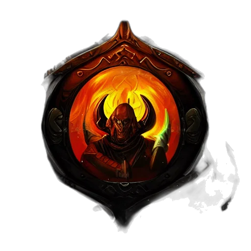 dragon, staff, mask, weapon transparent PNG cut-out