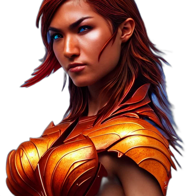 face, fantasy art, concept art, comic book art transparent PNG cut-out