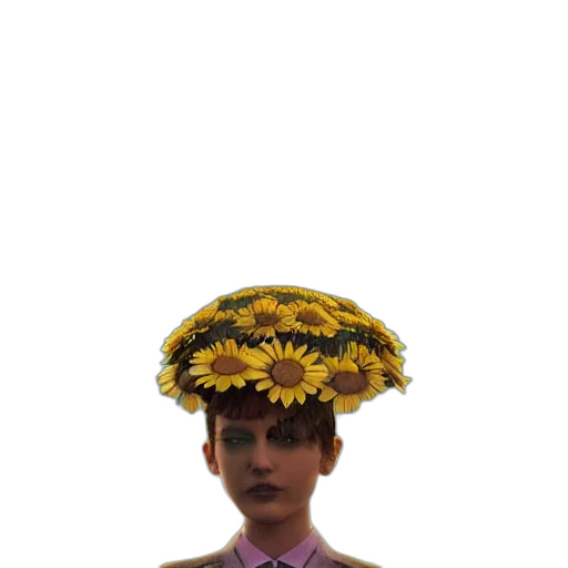 hat, crown, dress, staff transparent PNG cut-out
