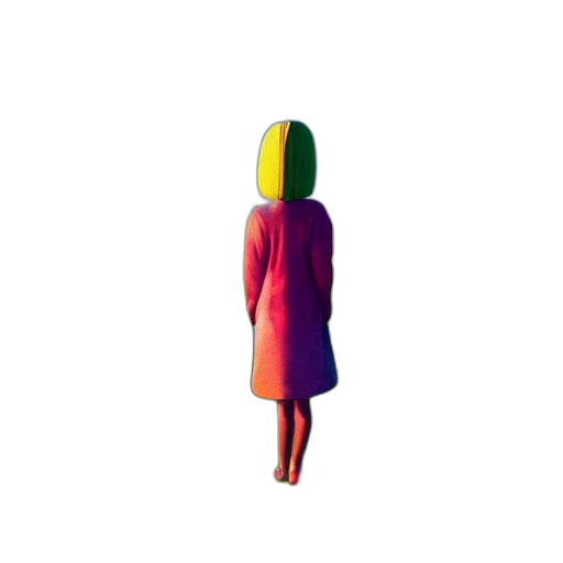 dress, umbrella, jacket, hair transparent PNG cut-out