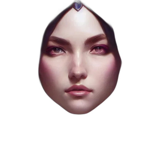 face, crown, mask, jewelry transparent PNG cut-out