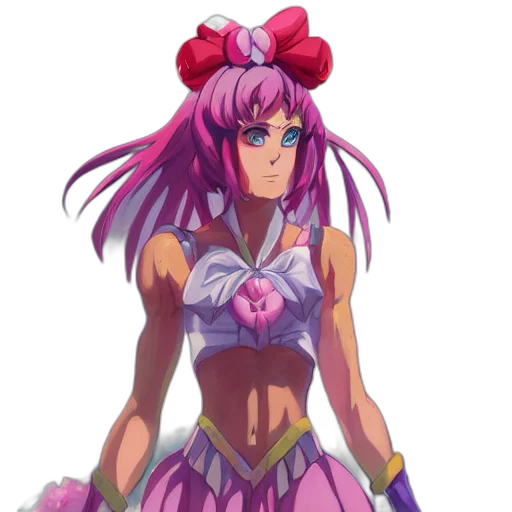 dress, flower, crown, anime transparent PNG cut-out