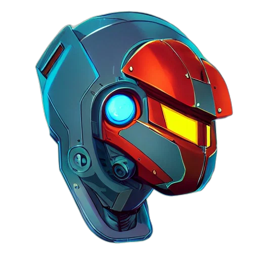 robot, mask, face, weapon transparent PNG cut-out