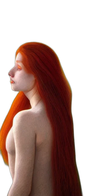 hair, face, dress, mask transparent PNG cut-out