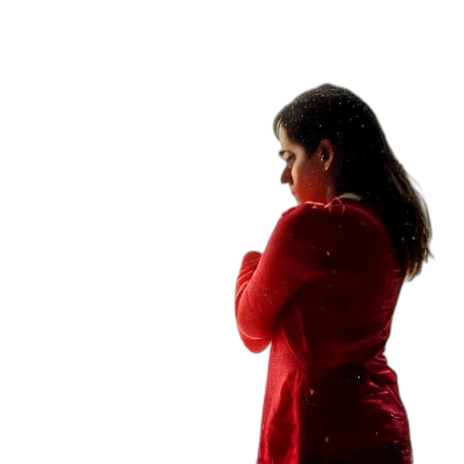 dress, jacket, staff, red transparent PNG cut-out