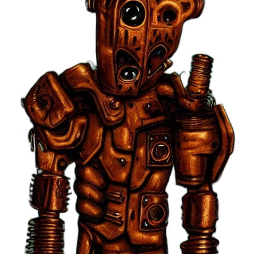 robot, staff, mask, weapon transparent PNG cut-out