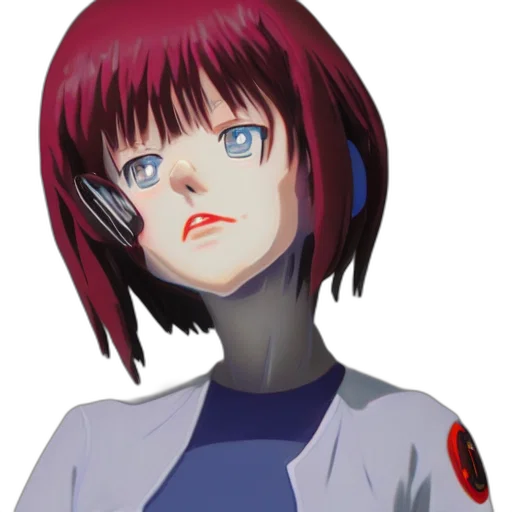 face, robot, jacket, staff transparent PNG cut-out