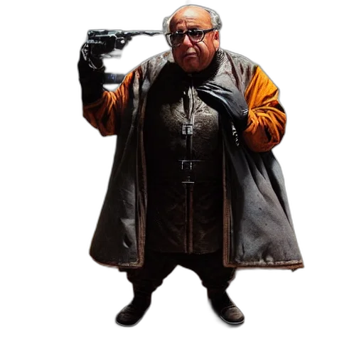 jacket, staff, weapon, animal transparent PNG cut-out