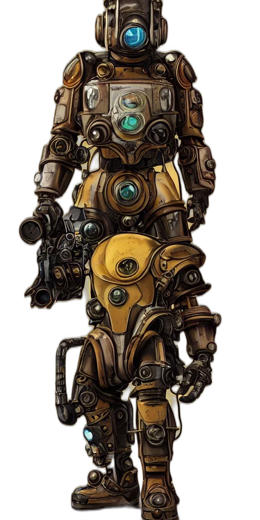 robot, staff, weapon, concept art transparent PNG cut-out