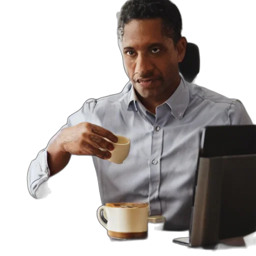 staff, furniture, face, 3d render transparent PNG cut-out