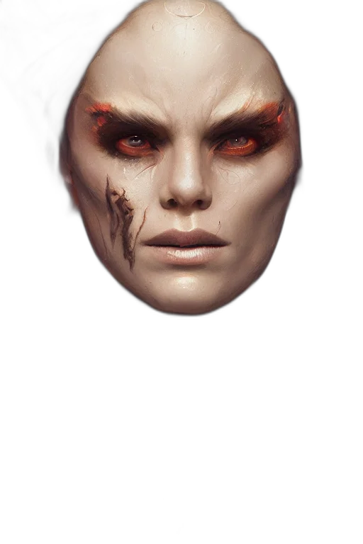 mask, face, creature, dragon transparent PNG cut-out