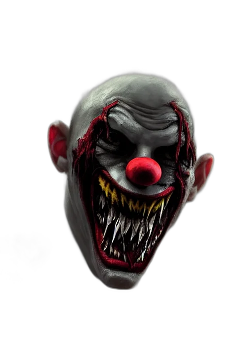 mask, creature, face, 3d render transparent PNG cut-out