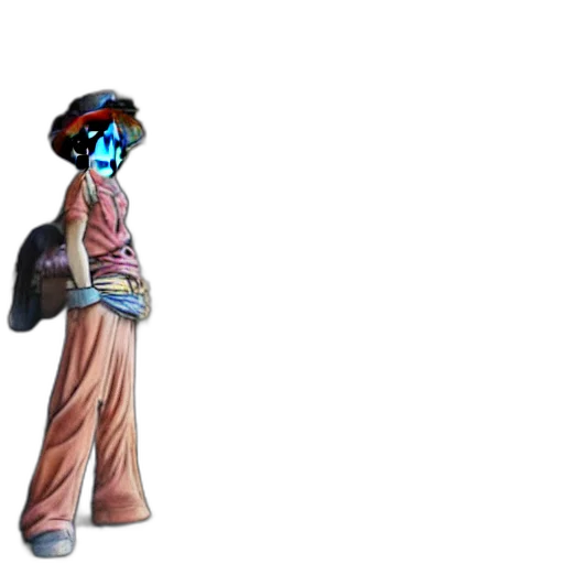 staff, dress, mask, robot transparent PNG cut-out