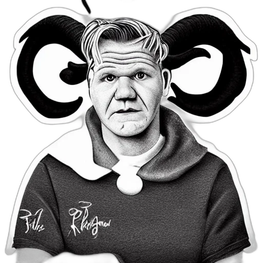 cartoon, portrait, chef, gordon transparent PNG cut-out