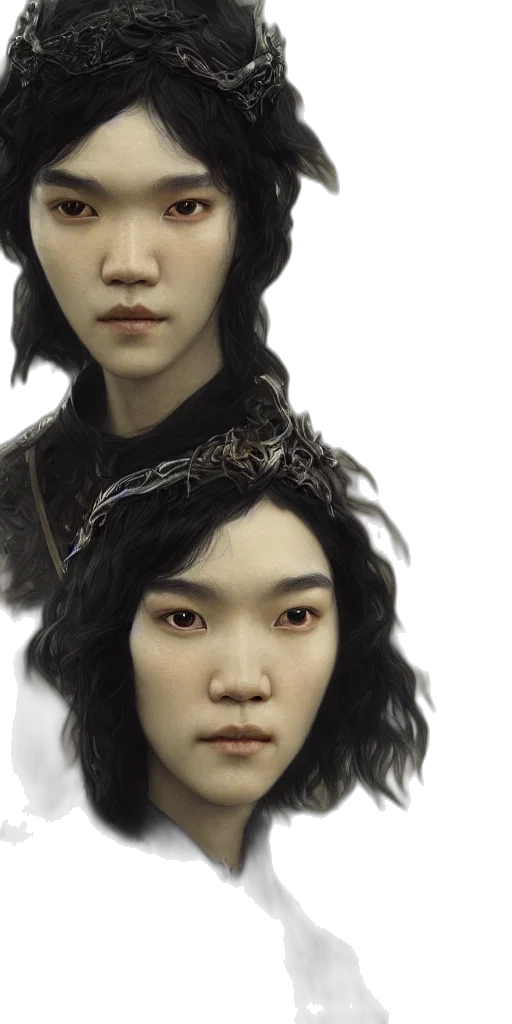 face, crown, photorealistic, concept art transparent PNG cut-out