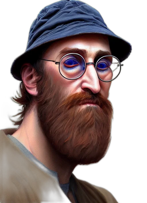 hat, face, staff, animal transparent PNG cut-out