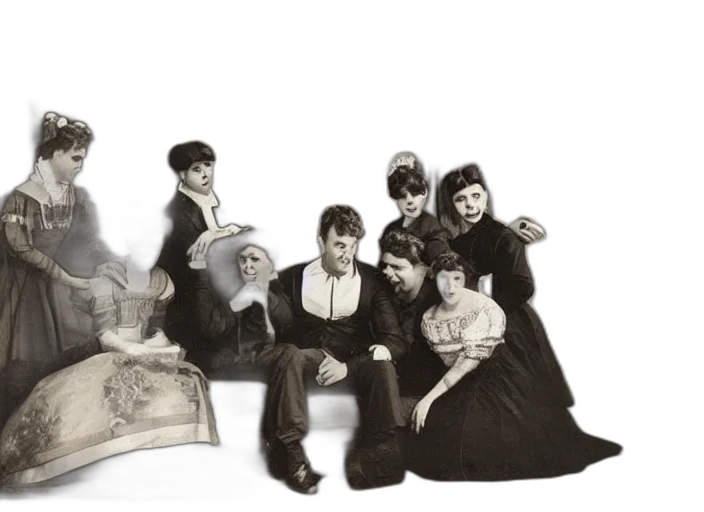 staff, daguerrotype, film, still transparent PNG cut-out