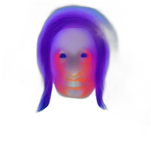 face, mask, hair, robot transparent PNG cut-out