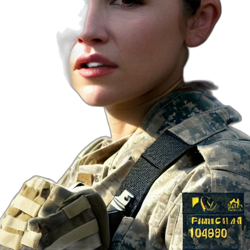 face, staff, weapon, jacket transparent PNG cut-out