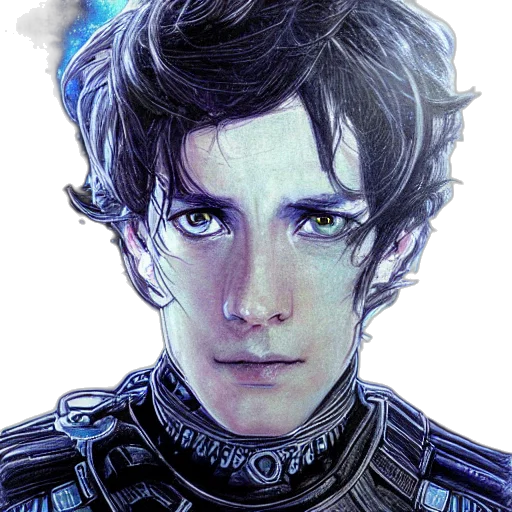 face, dragon, robot, fantasy art transparent PNG cut-out