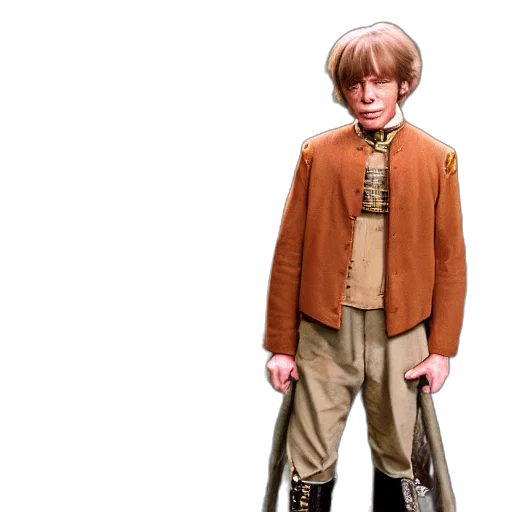 jacket, staff, 3d render, concept art transparent PNG cut-out