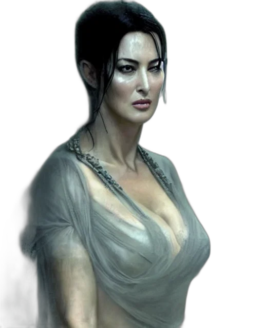 dress, face, fantasy art, concept art transparent PNG cut-out