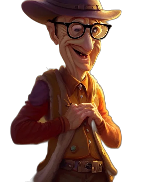 staff, jacket, face, hat transparent PNG cut-out