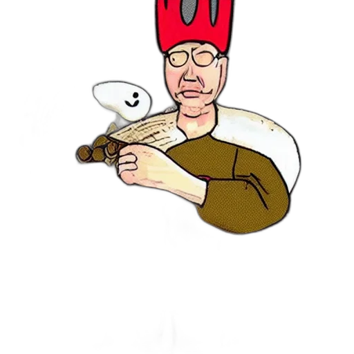 animal, hat, creature, staff transparent PNG cut-out