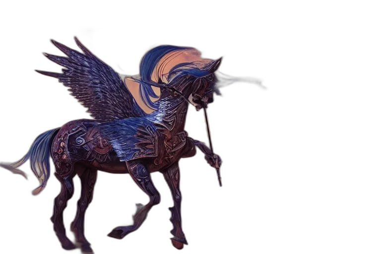 dragon, animal, creature, staff transparent PNG cut-out