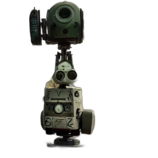 robot, staff, weapon, face transparent PNG cut-out