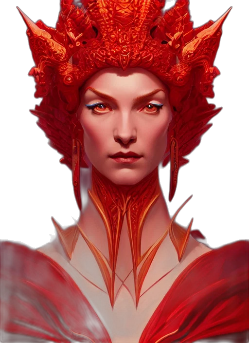crown, face, mask, dragon transparent PNG cut-out