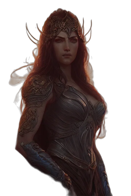 fantasy art, concept art, comic book art, photorealistic transparent PNG cut-out