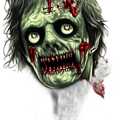 face, comic book art, concept art, photorealistic transparent PNG cut-out