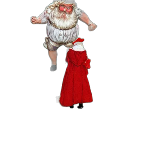 creature, dress, staff, 3d render transparent PNG cut-out