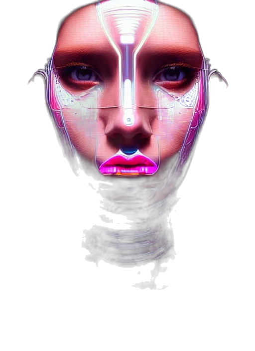 mask, face, robot, creature transparent PNG cut-out