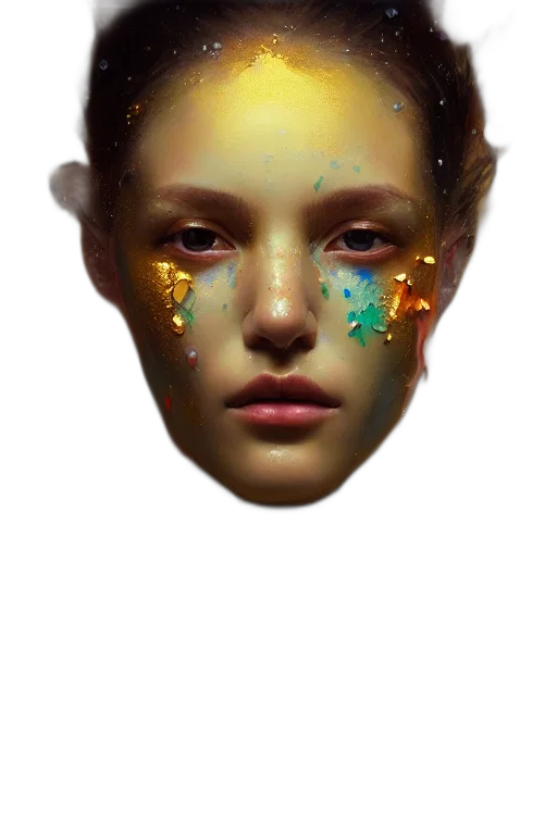 face, mask, crown, jewelry transparent PNG cut-out