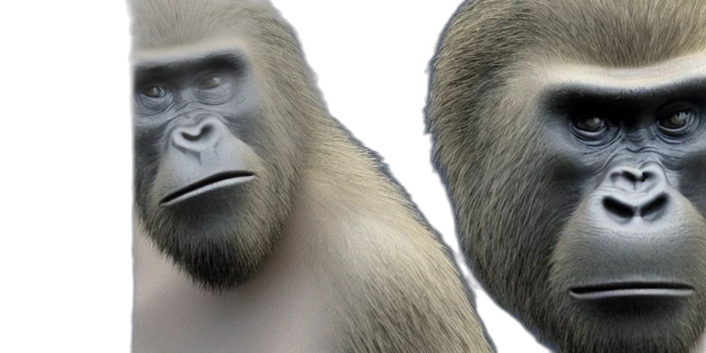 animal, face, creature, 3d render transparent PNG cut-out